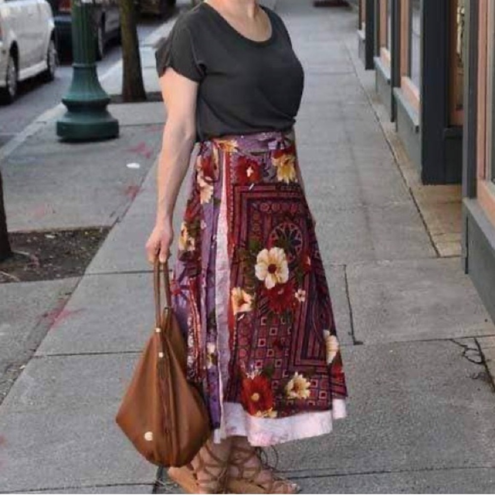 Darn Good Yarn Silk Wrap Skirt